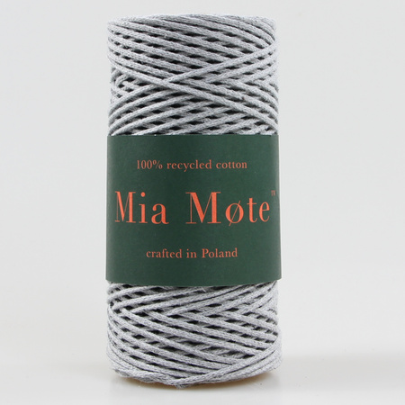 Mia Mote™ Petit Line Sznurek pleciony bawełniany 2mm Outlet CUT Basalt Grit