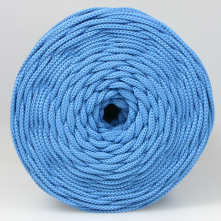 Sznurek poliestrowy płaski 5 mm bez rdzenia – do torebek i makramy, Niebieski | Rhodisite | Mia Mote™ ByBag