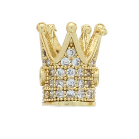  Przekładka Korona gold z cyrkonia 12x10mm