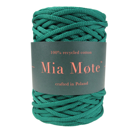 Mia Mote™ ByBag Line Sznurek Poliestrowy płaski bez rdzenia ciemny zielony butelkowy 3mm