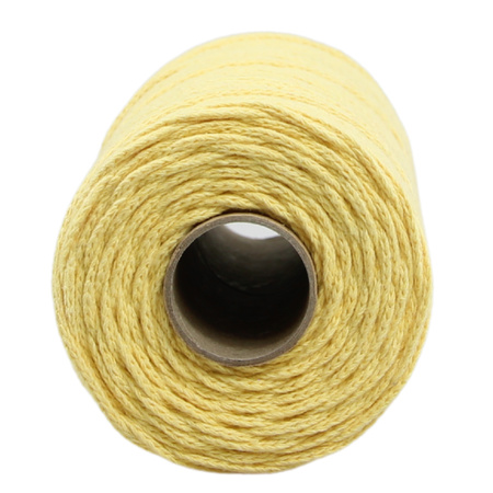 Mia Mote™ Petit Line OUTLET CUT Sznurek pleciony bawełniany 2mm Yellow Calcite