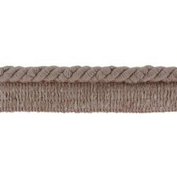 Sznur bawełniany z taśmą do wszycia wypustka beż 6mm