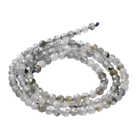 Labradoryt - kamień intuicji, ochrony i przemiany - kula fasetowana 3mm