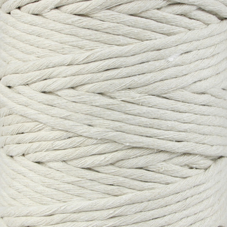 Mia Mote™ Lavish Line Sznurek bawełniany skręcany do makramy ivory 5mm