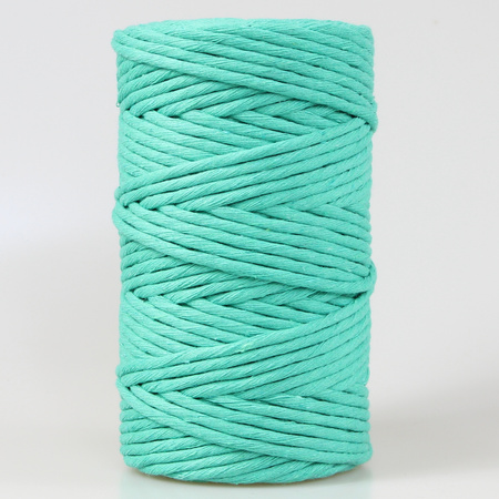 Mia Mote™ Classic Line Sznurek bawełniany skręcany do makramy 5mm Malachite Green