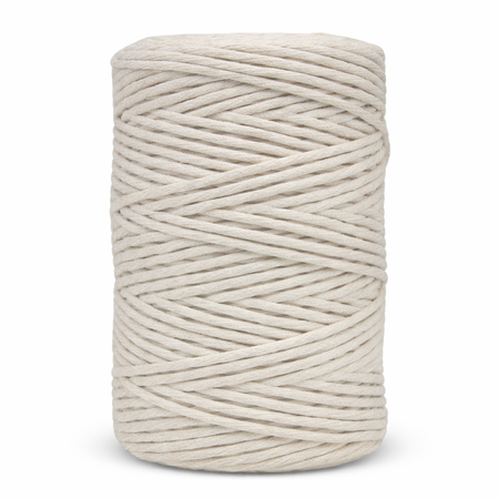 Mia Mote™ Classic Line Sznurek bawełniany skręcany do makramy 3mm light moonstone