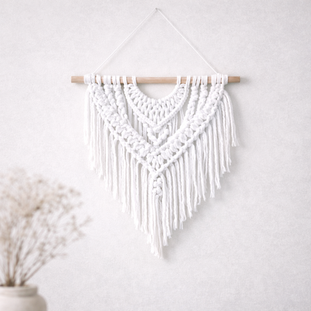 Mia Mote™ Classic Line Sznurek bawełniany skręcany do makramy 3mm chalk