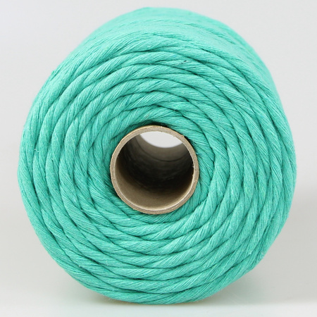 Mia Mote™ Classic Line Sznurek bawełniany skręcany do makramy 5mm Malachite Green