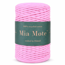 Mia Mote™ Classic Line Sznurek bawełniany skręcany do makramy 3mm morganite