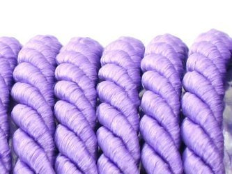 Sznur sznurek ozdobny skręcany fioletowy jasny 7mm