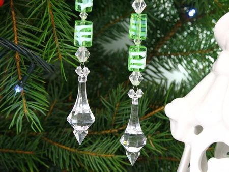 Kryształki Girlandy Barok na Choinkę 11cm