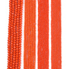 Koraliki Fasetowane Kryształki Szklane Rondelle Orange 2.7x1.5mm