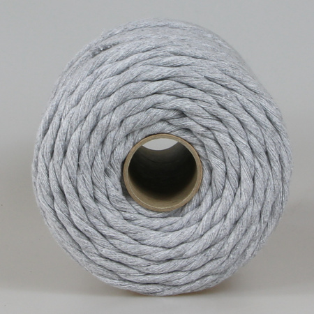 Mia Mote™ Classic Line Sznurek bawełniany skręcany do makramy 5mm basalt grit