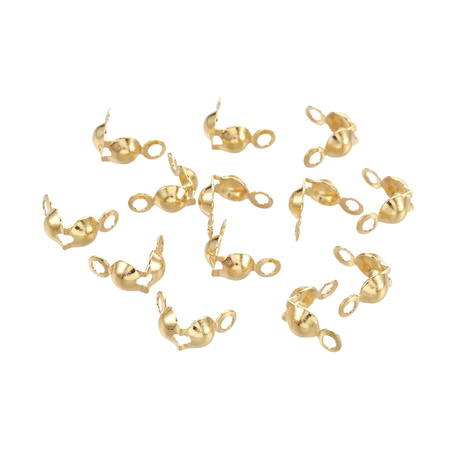 Uchwyt Końcówki łapaczki Dziewczynki Stal Chirurgiczna Złote 8x4mm