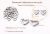 Zawieszka Celebrytka do łańcuszka Stal Chirurgiczna Serce 10x11x0.8mm