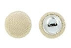 Guziki Tapicerskie Oblekane Obciągane Welur Flok AVILA A3 beż jasny 18mm R28 10szt