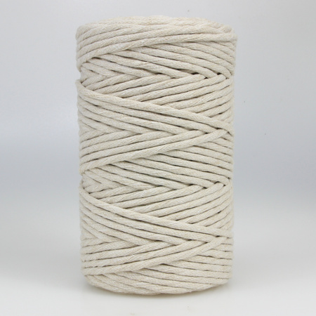 Sznurek bawełniany skręcany do makramy eco moonstone 5mm