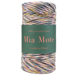 Mia Mote™ Classic Line Sznurek bawełniany skręcany do makramy 3mm stripe