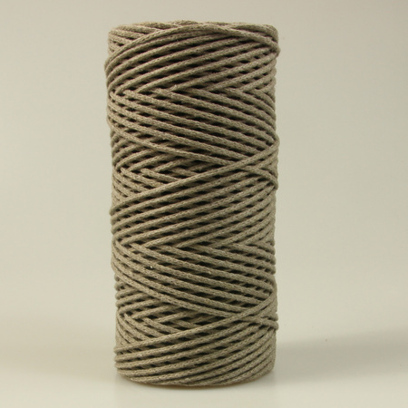 Mia Mote™ Petit Line Sznurek pleciony bawełniany 2mm Deep Sunestone