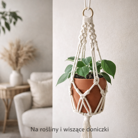 Mia Mote™ Classic Line Sznurek bawełniany skręcany do makramy 5mm limestone