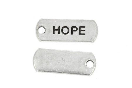 Zawieszka z przesłaniem Grawerka Hope 21x8mm