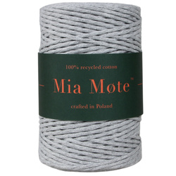 Mia Mote™ Classic Line Sznurek bawełniany skręcany do makramy Striped flint 3mm
