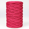 Sznurek poliestrowy płaski 5 mm bez rdzenia – do torebek i makramy, Malinowy | Raspberry Ruby | Mia Mote™ ByBag