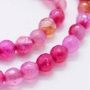 Agat Smoczy Deep Pink Kamień Jubilerski Fasetowany kula 6mm 