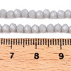 Koraliki Fasetowane Kryształki Szklane Rondelle Szary 3.8x3mm