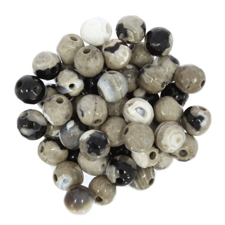 Agat Cesarski Kamień Jubilerski Fasetowany kula 6mm