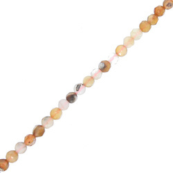 Karneol Kamień Jubilerski fasetowany kula 4mm