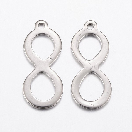 Zawieszka Stal Chirurgiczna Nieskończoność Infinity 19.5x8mm