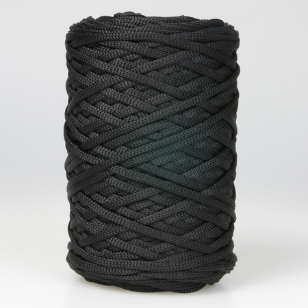 Mia Mote™ ByBag Line Sznurek Poliestrowy płaski bez rdzenia czarny 5mm