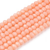 Koraliki Fasetowane Kryształki Szklane Rondelle Łososiowy 2.7x1.5mm