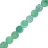 Agat Ognisty Frosted Medium Aquamarine Kamień Jubilerski gładki kula 6mm