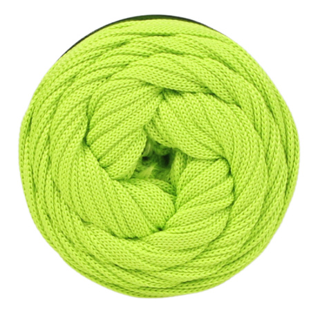 Sznurek poliestrowy płaski 5 mm bez rdzenia – do torebek i makramy, Limonka | Lime Quartz | Mia Mote™ ByBag