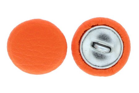 Guziki Tapicerskie Oblekane Obciągane Eko Skóra Ek5 Pomarańczowy 18mm R28 10szt