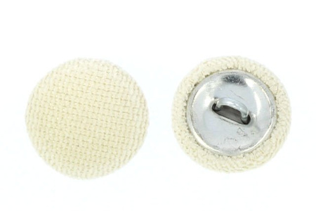 Guziki Tapicerskie Oblekane Obciągane Welur Flok AVILA A1 Kremowy 20mm R32 10szt
