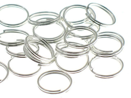 Kółka Ogniwka  Sprężynki Jubilerskie Kolor Srebrny 6mm