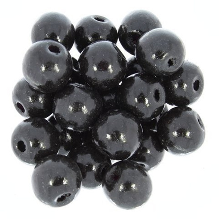 Koraliki Drewniane Naturalne Malowane Kula 17~18mm