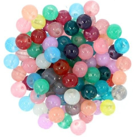 Koraliki Szklane Jadeitowe Jade 6mm