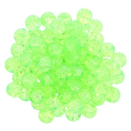 Koraliki szklane spękane mrożone crackle kula 8mm