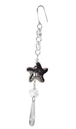 Kryształki Gwiazdki Ozdoby na Choinkę Silver 17cm