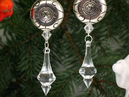 Kryształki Sopel Barok Ozdoby na Choinkę Crystal 12cm