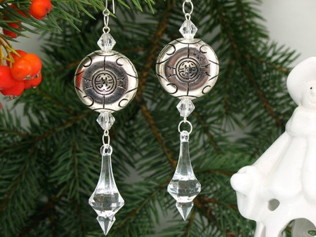 Kryształki Sopel Barok Ozdoby na Choinkę Crystal 12cm