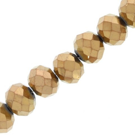 Kryształki Szklane Szlifowane Fasetowane Rondelle Platerowany 4x3mm