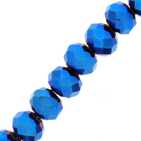 Kryształki Szklane Szlifowane Fasetowane Rondelle Platerowany 4x3mm