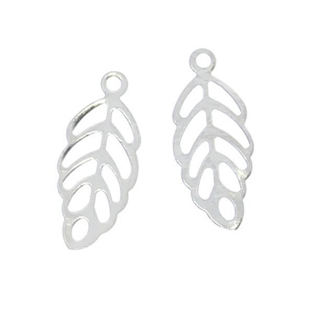 Zawieszka Stal Chirurgiczna Liść 13x5mm