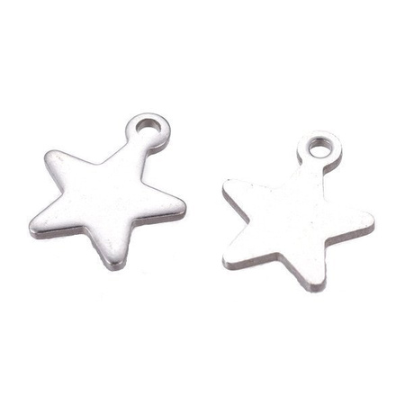 Zawieszka Stal Chirurgiczna gwiazdka 10x8mm