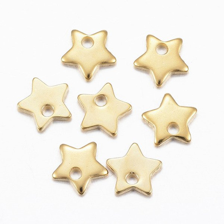 Zawieszka Stal Chirurgiczna złota 6mm